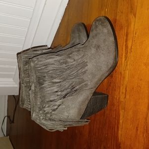 Suede Grey booties